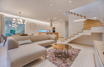 Apartment living room for a renter pet corner
