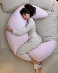 SnuggleMoon body pillow in Lunair Baby Pink cover – view 1
