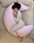SnuggleMoon body pillow in Lunair Baby Pink cover – view 2