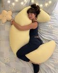 SnuggleMoon body pillow in Lunair Butter Yellow cover – view 1