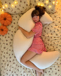 SnuggleMoon body pillow in Lunair Champagne cover – view 2