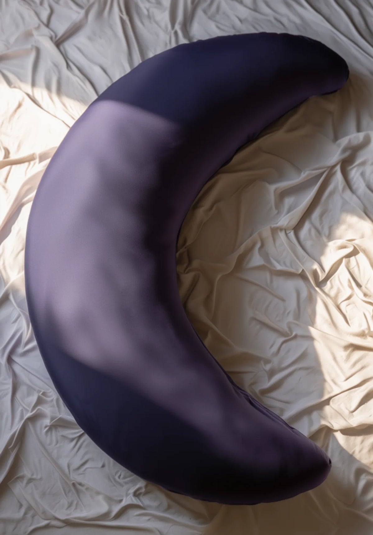 SnuggleMoon body pillow in Lunair Deep Plum cover – view 5