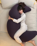 SnuggleMoon body pillow in Lunair Deep Plum cover – view 2