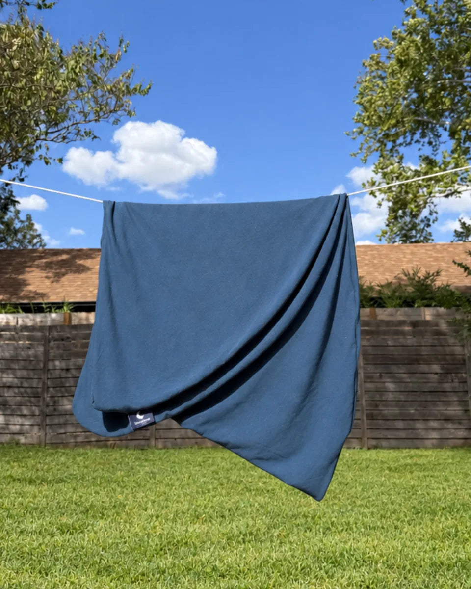 SnuggleMoon body pillow in EverMoon Indigo cover – view 5