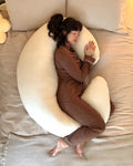 SnuggleMoon body pillow in EverMoon Ivory cover – view 3