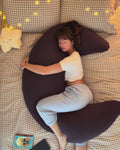 SnuggleMoon body pillow in Lunair Deep Plum cover – video