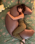 SnuggleMoon body pillow in Satin Bronze cover – view 1