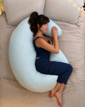 SnuggleMoon body pillow in Lunair Sea Glass cover – view 3